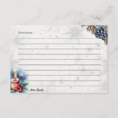 Winter Spice Basic Recept Kaart (Achterkant)