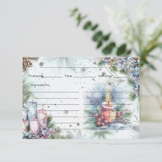 Winter Spice Recept Kaart (Staand voorkant)