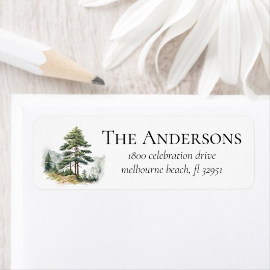 Winter Splendor Kerstboom Etiket (Insitu)