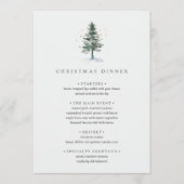 Winter Splendor Kerstfeest feestdag Menu (Voorkant)