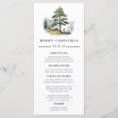 Winter Splendor-kerstfeest Menu (Voorkant)