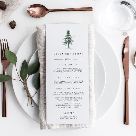 Winter Splendor-kerstfeest Menu