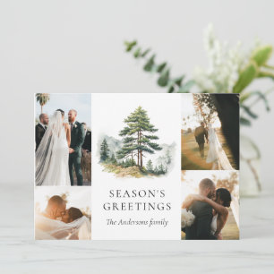 Winter Splendor Kerstvakantie fotocollage Kaart