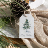 Winter Splendor Merry Kerstmis Cadeaulabel