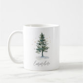 Winter Splendor Pine Tree, aangepast voor Kerstmis Koffiemok (Links)