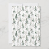 Winter Splendor | Uitnodiging feestdag (Achterkant)