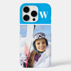 Winter Sport Foto Geborduurd Azuur iPhone 16 Pro Hoesje