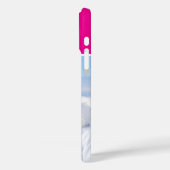 Winter Sport Foto Geborduurd Heet Roze Case-Mate iPhone Case (Achterkant / Links)