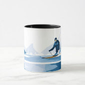 winter sport illustratie mok (Midden)