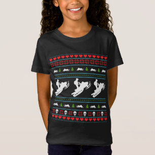 Winter Sport Lelijke trui Winter Sneeuwmobiel Chri T-shirt