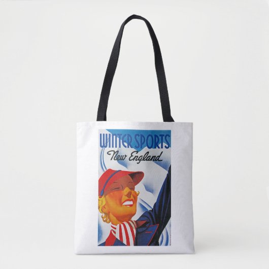 Winter Sport New England Tote Bag (Voorkant)