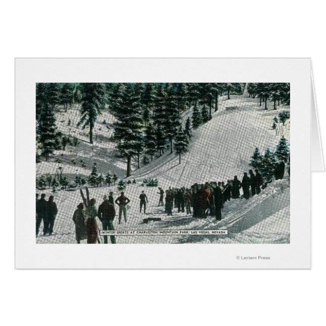 Winter Sport Scene in Charleston Mountain (Voorkant Horizontaal)