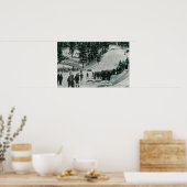 Winter Sport Scene in Charleston Mountain Poster (Keuken)