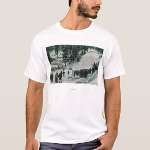 Winter Sport Scene in Charleston Mountain T-shirt