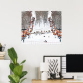 Winter Sport Skiende Wall Art Poster (Thuiskantoor)