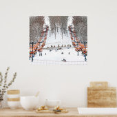 Winter Sport Skiende Wall Art Poster (Keuken)