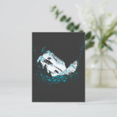 Winter Sport Snowboard Sneeuwbergsysteem Briefkaart (Staand voorkant)