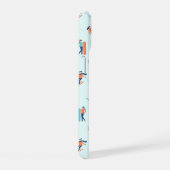 Winter Sporten Patroon iPhone 15 Case (Rechterkant)