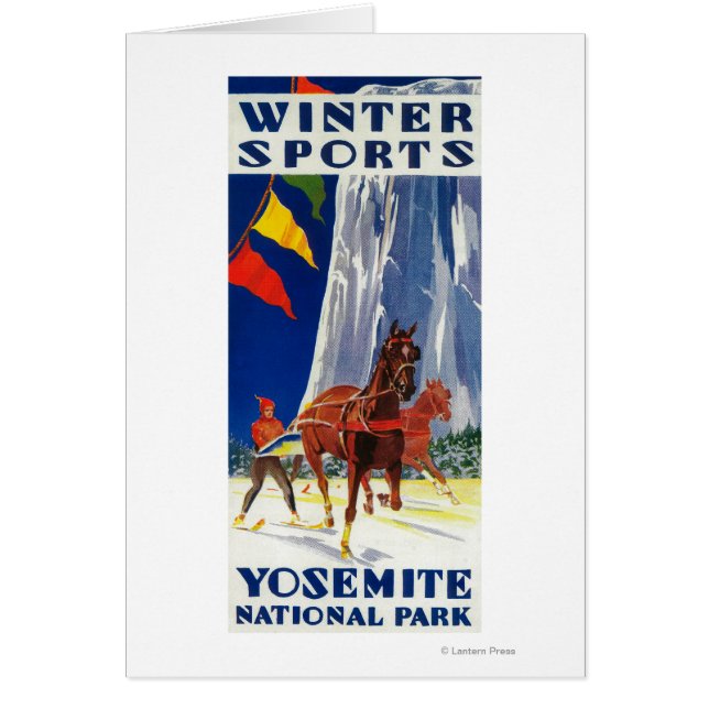 Winter Sports at Yosemite PosterYosemite, CA (Voorkant)