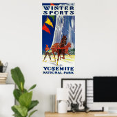 Winter Sports at Yosemite PosterYosemite, CA Poster (Thuiskantoor)