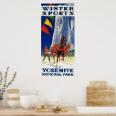Winter Sports at Yosemite PosterYosemite, CA Poster (Keuken)