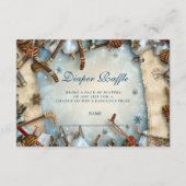 Winter Sports Baby Shower Diapper Raffle Informatiekaartje (Voorkant)