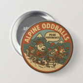 Winter Sports Peak Performance Mountain Adventure Ronde Button 7,6 Cm (Voorkant /achterkant)