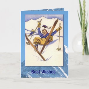 Winter Sports - Vintage tumble in the snow Kaart