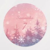 Winter Sprookje Waterdichte Labels, Betoverd Labels (Design 2)