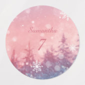 Winter Sprookje Waterdichte Labels, Betoverd Labels (Design 1)