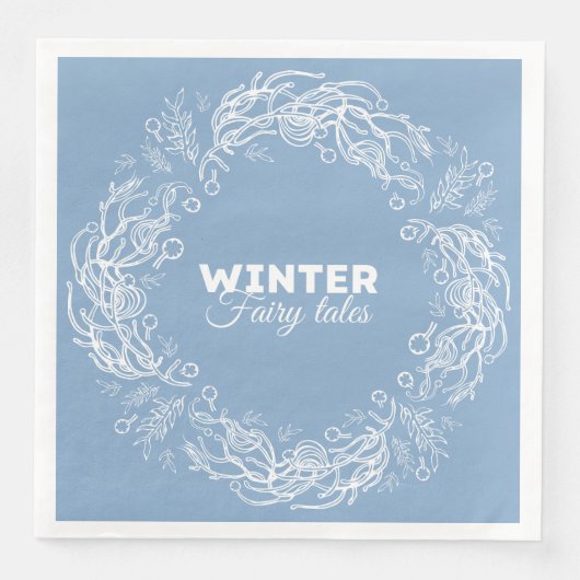 Winter Sprookjes. Servet (Voorkant)