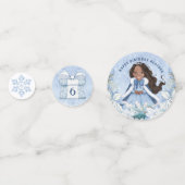 Winter sprookjesprinses | Afro-Amerikaans Confetti (Voorkanten)