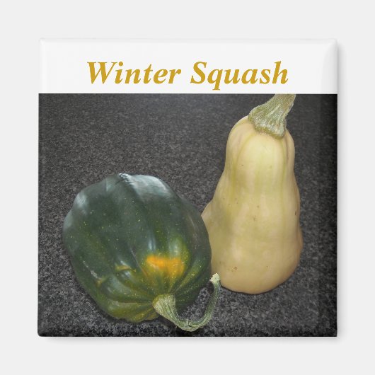Winter Squash - Acorn en Butternut Magneet (Voorkant)