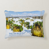 Winter Squash in Snow - Gepersonaliseerd Accent Kussen