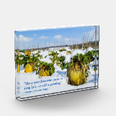 Winter Squash in Snow - Gepersonaliseerd Fotoblokken (Links)