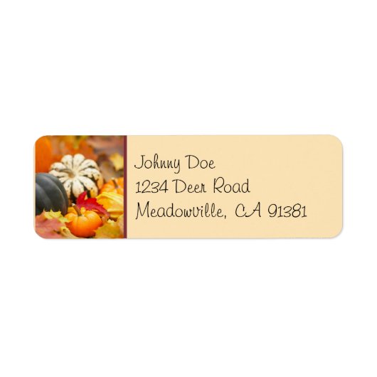 Winter Squash Label (Voorkant)