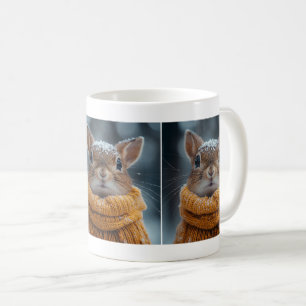 Winter Squirrel Coffee Mok