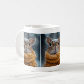 Winter Squirrel Coffee Mok (Voorkant links)