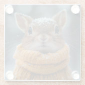 Winter Squirrel Onderzetter (Achterkant)