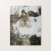 Winter Squirrel Puzzle Legpuzzel (Verticaal)