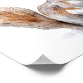 Winter Squirrel Waterverf Print (Hoek)