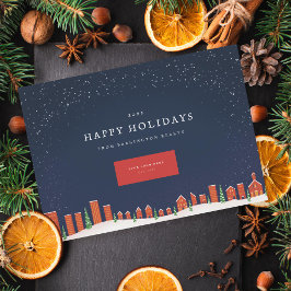Winter stadsgezicht skyline Corporate Feestdagenkaart