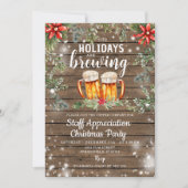 Winter Staff Party Feestdagen zijn aan het brouwen Kaart (Voorkant)