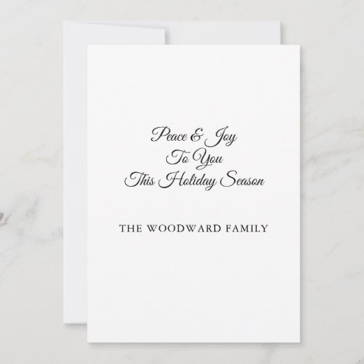 Winter Stag String Lights Kerstmis Kaart (Achterkant)