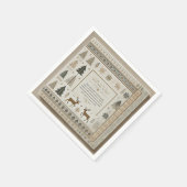 Winter Standaard Cocktail servetten (Hoek)