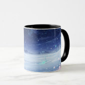 Winter Starlight Mok | Sneeuwlandschap Keramiek (Voorkant rechts)