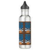 Winter Steel Water Bottle - Snow Globe  Waterfles (Links)