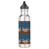 Winter Steel Water Bottle - Snow Globe  Waterfles (Rechts)