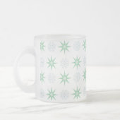 Winter Sterren en Snowflakes Patroon Matglas Koffiemok (Links)