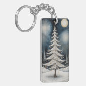 Winter Sterrennacht Sleutelhanger (Voorkant Links)